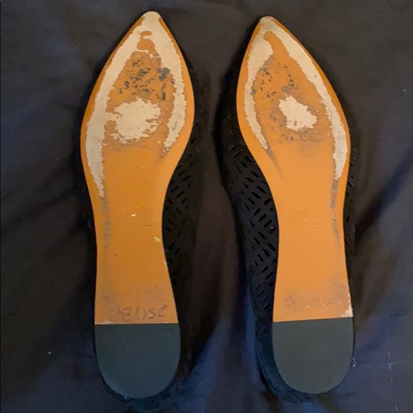 Used Elizabeth & James black suede flats - Picture 3 of 4